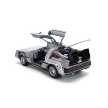 Load image into Gallery viewer, Hollywood Rides Back to the Future Time Machine 40th Anniversary 1:24 Scale Die-Cast Metal Vehicle
