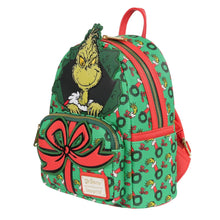 Load image into Gallery viewer, How the Grinch Stole Christmas Grinch Christmas Present Mini-Backpack - Entertainment Earth Exclusive