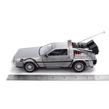 Load image into Gallery viewer, Hollywood Rides Back to the Future Time Machine 40th Anniversary 1:24 Scale Die-Cast Metal Vehicle