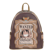 Load image into Gallery viewer, One Piece Wanted Dead or Alive Monkey D. Luffy Mini-Backpack - Entertainment Earth Exclusive