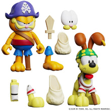 Load image into Gallery viewer, Garfield's Halloween Adventure Pirate Garfield and Pirate Odie Action Figure 2-Pack