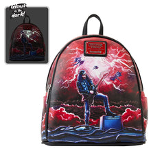 Load image into Gallery viewer, Stranger Things Eddie Munson Tribute Glow-in-the-Dark Mini-Backpack