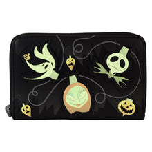 Load image into Gallery viewer, The Nightmare Before Christmas Tree Lights Glow-in-the-Dark Zip-Around Wallet