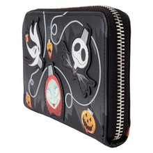 Load image into Gallery viewer, The Nightmare Before Christmas Tree Lights Glow-in-the-Dark Zip-Around Wallet