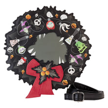 Load image into Gallery viewer, The Nightmare Before Christmas Wreath Glow-in-the-Dark Crossbody Purse
