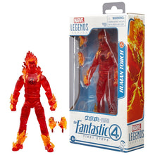 Load image into Gallery viewer, The Fantastic Four: First Steps Marvel Legends Series Human Torch 6-Inch Action Figure