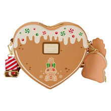 Load image into Gallery viewer, Lilo & Stitch Angel and Stitch Gingerbread Heart Crossbody Bag