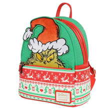 Load image into Gallery viewer, How the Grinch Stole Christmas Grinch Christmas Sweater Mini-Backpack - Entertainment Earth Exclusive