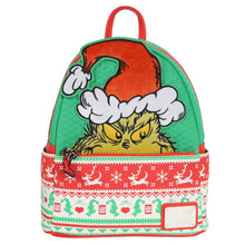 Load image into Gallery viewer, How the Grinch Stole Christmas Grinch Christmas Sweater Mini-Backpack - Entertainment Earth Exclusive