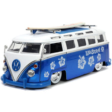 Load image into Gallery viewer, Lilo & Stitch VW Bus 1:24 Scale Die-Cast Metal Vehicle with Figure