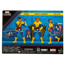 Load image into Gallery viewer, X-Men 60th Anniversary Marvel Legends Banshee, Gambit, and Psylocke 3-Pack