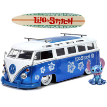 Load image into Gallery viewer, Lilo & Stitch VW Bus 1:24 Scale Die-Cast Metal Vehicle with Figure