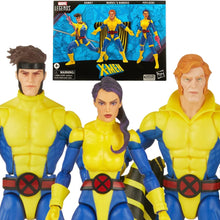 Load image into Gallery viewer, X-Men 60th Anniversary Marvel Legends Banshee, Gambit, and Psylocke 3-Pack