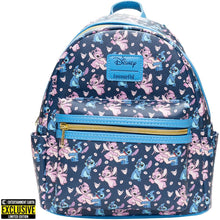 Load image into Gallery viewer, Lilo & Stitch Angel and Stitch Hearts Mini-Backpack - Entertainment Earth Exclusive
