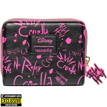 Load image into Gallery viewer, Cruella Graffiti Zip-Around Wallet - Entertainment Earth Exclusive