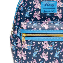 Load image into Gallery viewer, Lilo & Stitch Angel and Stitch Hearts Mini-Backpack - Entertainment Earth Exclusive