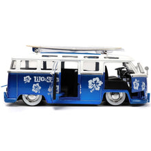 Load image into Gallery viewer, Lilo & Stitch VW Bus 1:24 Scale Die-Cast Metal Vehicle with Figure