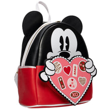 Load image into Gallery viewer, Mickey Mouse Chocolate Box Valentine Mini-Backpack - Entertainment Earth Exclusive