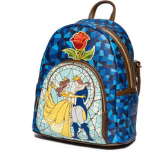 Load image into Gallery viewer, Beauty and the Beast Stained-Glass Window Mini-Backpack - Entertainment Earth Exclusive