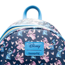 Load image into Gallery viewer, Lilo & Stitch Angel and Stitch Hearts Mini-Backpack - Entertainment Earth Exclusive