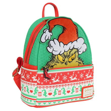 Load image into Gallery viewer, How the Grinch Stole Christmas Grinch Christmas Sweater Mini-Backpack - Entertainment Earth Exclusive
