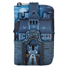 Load image into Gallery viewer, Wednesday Nevermore Castle Zip-Around Wallet
