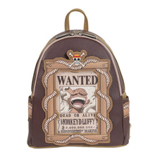Load image into Gallery viewer, One Piece Wanted Dead or Alive Monkey D. Luffy Mini-Backpack - Entertainment Earth Exclusive
