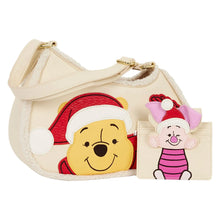 Load image into Gallery viewer, Winnie the Pooh and Piglet Holiday Crossbody Bag
