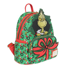 Load image into Gallery viewer, How the Grinch Stole Christmas Grinch Christmas Present Mini-Backpack - Entertainment Earth Exclusive
