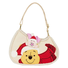 Load image into Gallery viewer, Winnie the Pooh and Piglet Holiday Crossbody Bag
