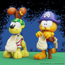 Load image into Gallery viewer, Garfield's Halloween Adventure Pirate Garfield and Pirate Odie Action Figure 2-Pack
