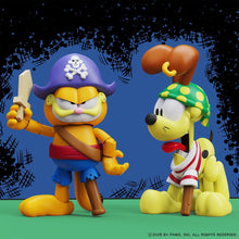 Load image into Gallery viewer, Garfield's Halloween Adventure Pirate Garfield and Pirate Odie Action Figure 2-Pack
