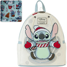 Load image into Gallery viewer, Lilo &amp; Stitch Holiday Snow Angel Stitch Cosplay Mini-Backpack
