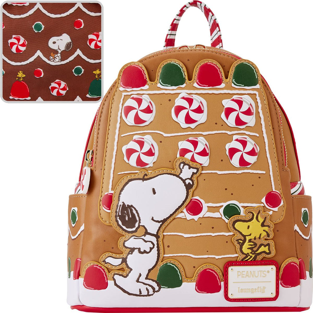 Peanuts Snoopy Gingerbread House Mini-Backpack