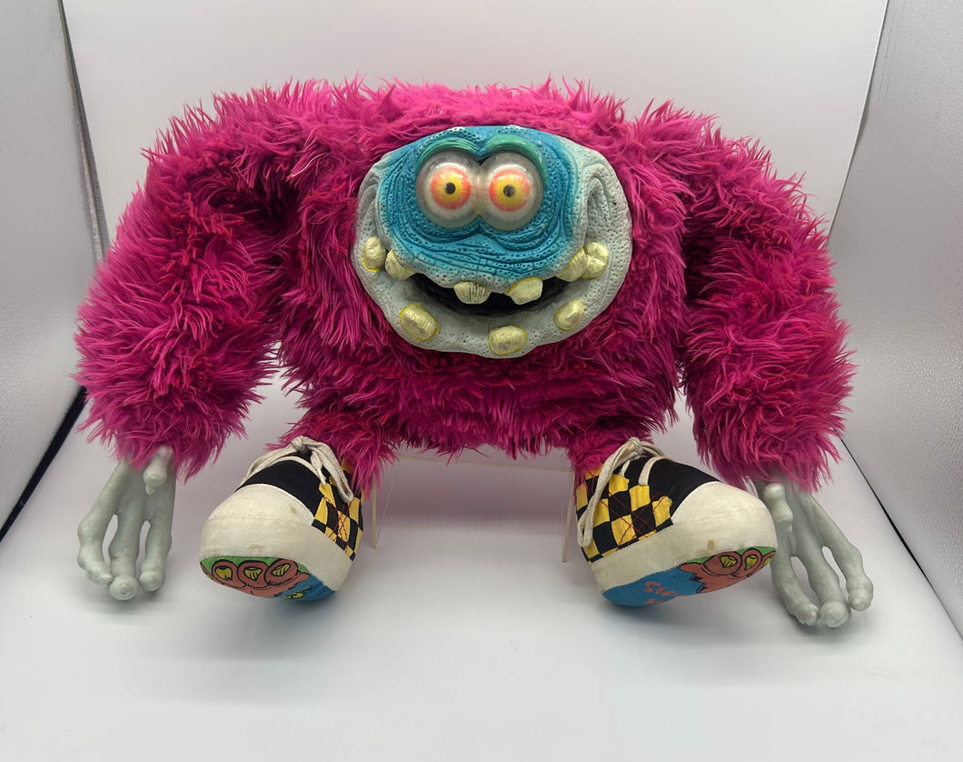 Vintage Gigglee Eyes Monster 1980s Holy Grail Monster Plush Pink My Pet Monster