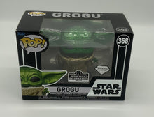 Load image into Gallery viewer, Funko Pop! Star Wars Celebration 2022 Exclusive Grogu Diamond #368 With Case
