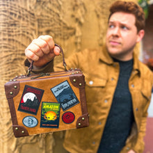 Load image into Gallery viewer, Universal Monsters Travel Trunk Crossbody Bag - Entertainment Earth Exclusive
