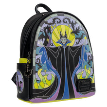 Load image into Gallery viewer, Sleeping Beauty Maleficent Stained Glass Mini-Backpack - Entertainment Earth Exclusive
