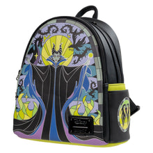 Load image into Gallery viewer, Sleeping Beauty Maleficent Stained Glass Mini-Backpack - Entertainment Earth Exclusive
