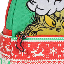 Load image into Gallery viewer, How the Grinch Stole Christmas Grinch Christmas Sweater Mini-Backpack - Entertainment Earth Exclusive
