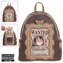 Load image into Gallery viewer, One Piece Wanted Dead or Alive Monkey D. Luffy Mini-Backpack - Entertainment Earth Exclusive

