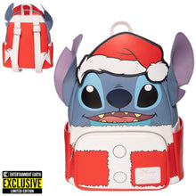 Load image into Gallery viewer, Lilo &amp; Stitch Holiday Santa Stitch Mini-Backpack - Entertainment Earth Exclusive
