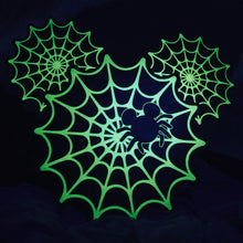 Load image into Gallery viewer, Mickey Mouse Spiderweb Mickey Glow-in-the-Dark Crossbody Purse - Entertainment Earth Exclusive
