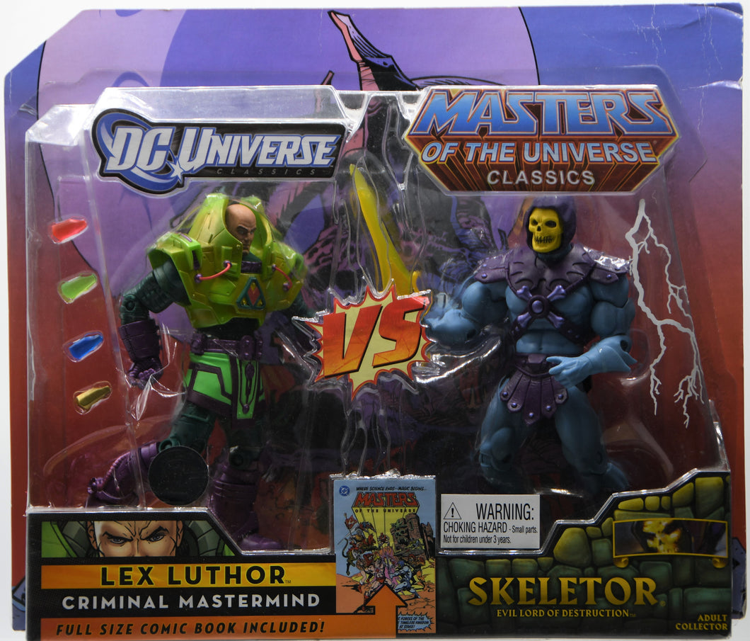 Toys R Us Exclusive DC Universe Classics vs Masters of the Universe Classics Lex Luthor vs Skeletor