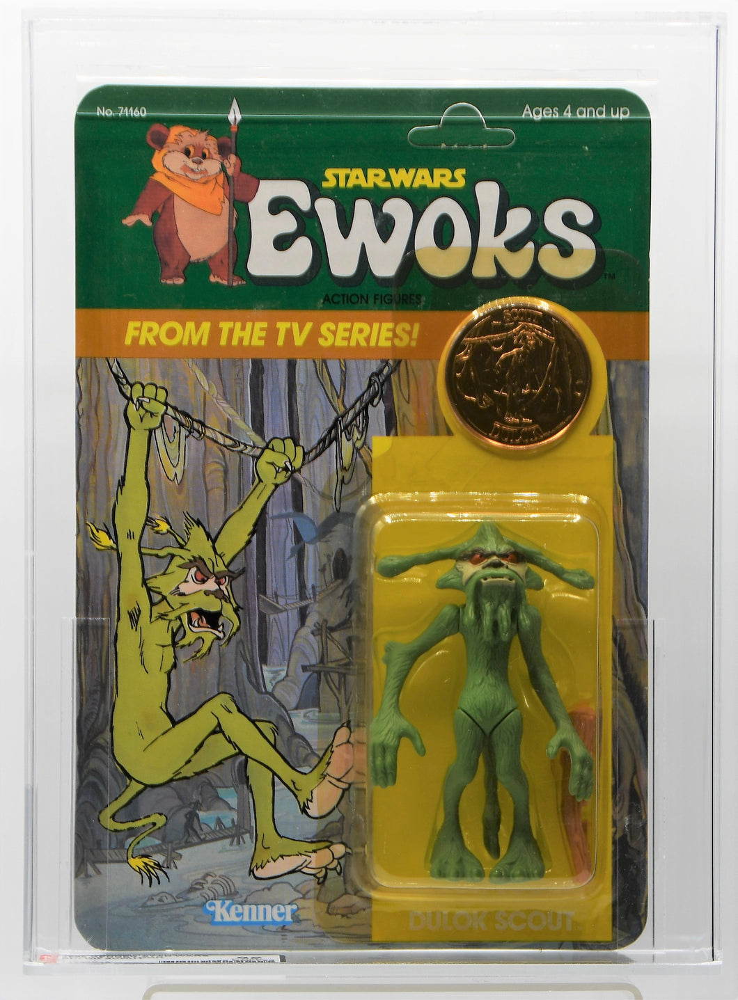 1985 Kenner Star Wars Ewoks Dulok Scout AFA 85