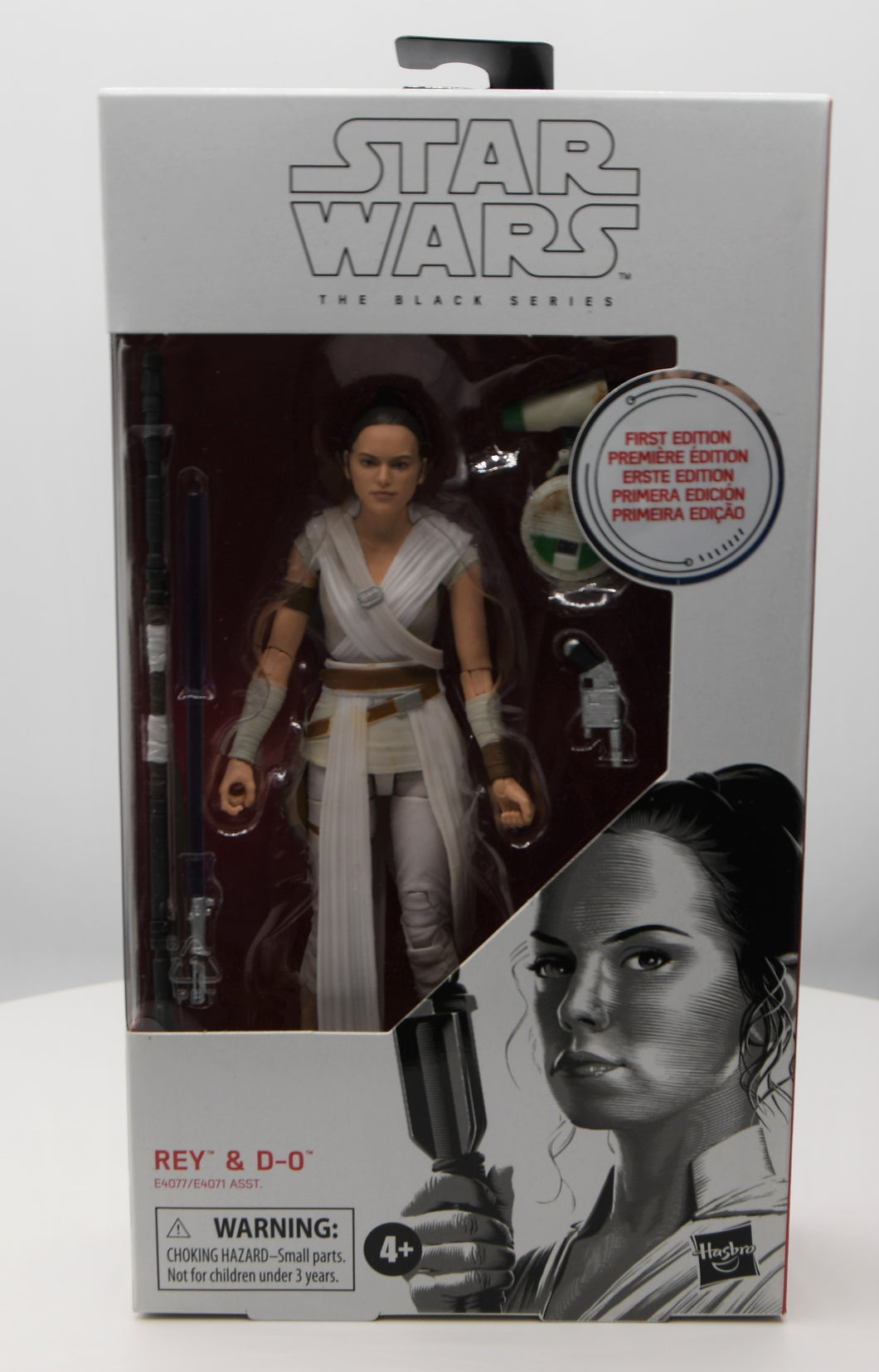 Star Wars The Black Series White Box Rey & D-0 First Edition