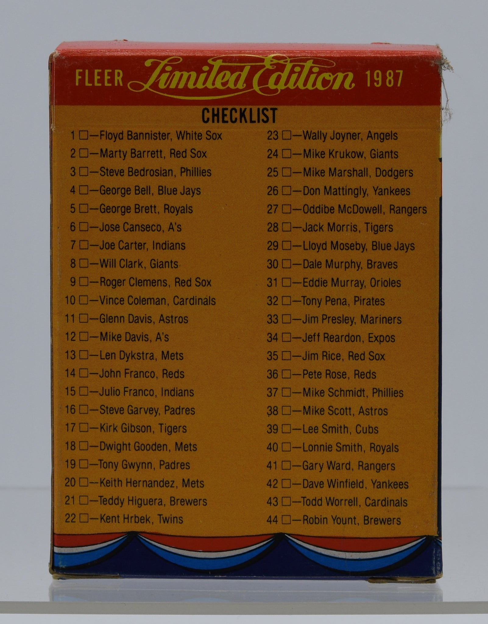 1987 FLEER Limited Edition Baseball Superstars Complete 44 Trading Car Graystar Outpost 1987 FLEER Limited Edition Baseball Superstars Complete 44 Trading Car Graystar Outpost