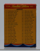 Load image into Gallery viewer, 1987 FLEER Limited Edition Baseball Superstars Complete 44 Trading Card Set
